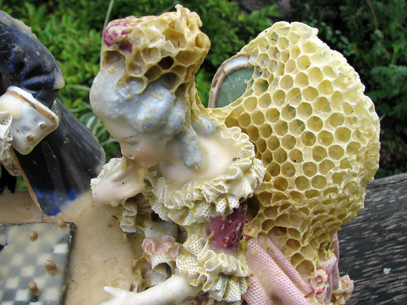 Illustration for article titled Artist makes gorgeous sculptures in collaboration with bees